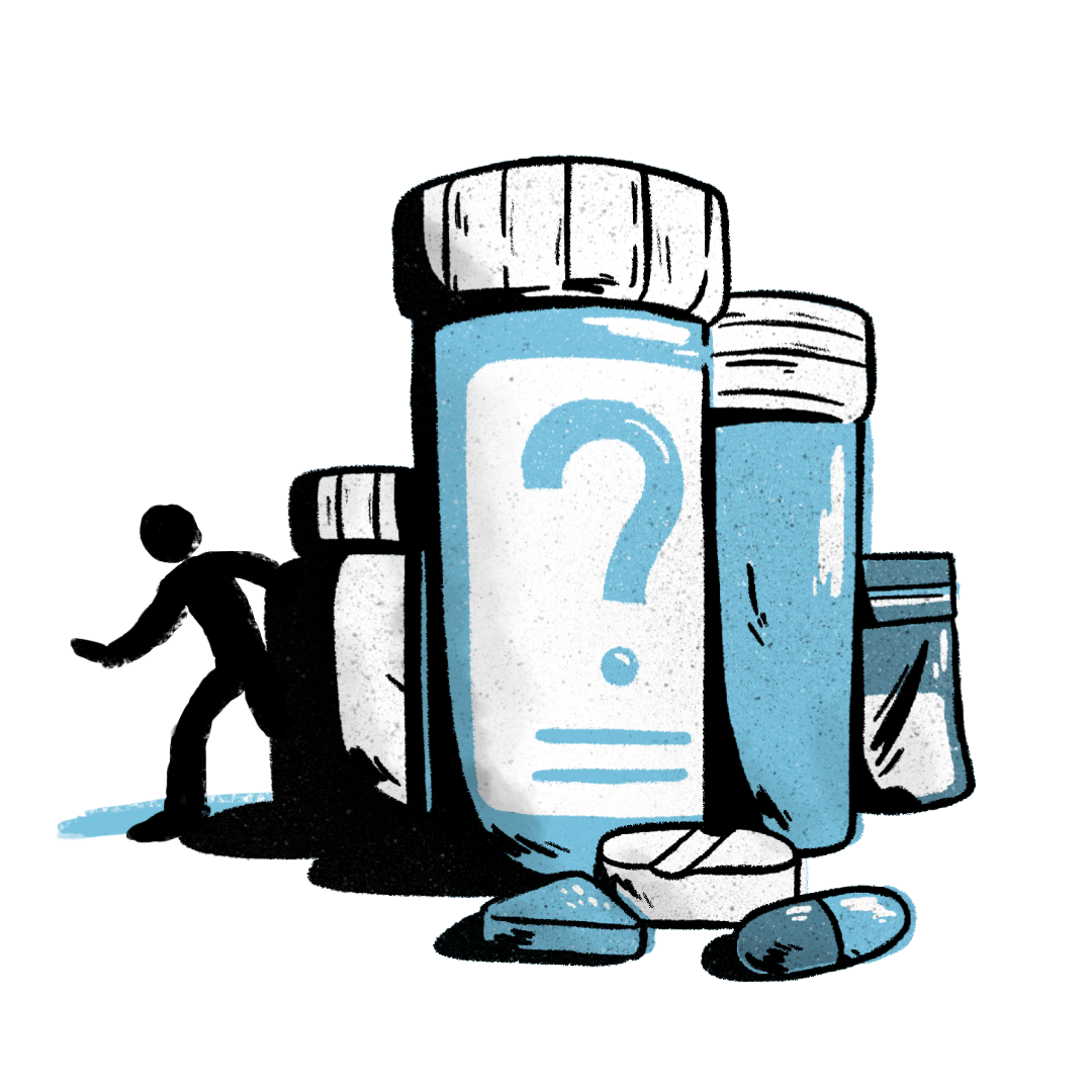 bottle of pills graphic